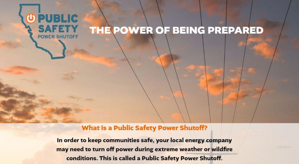 Public Safety Power Shutoff